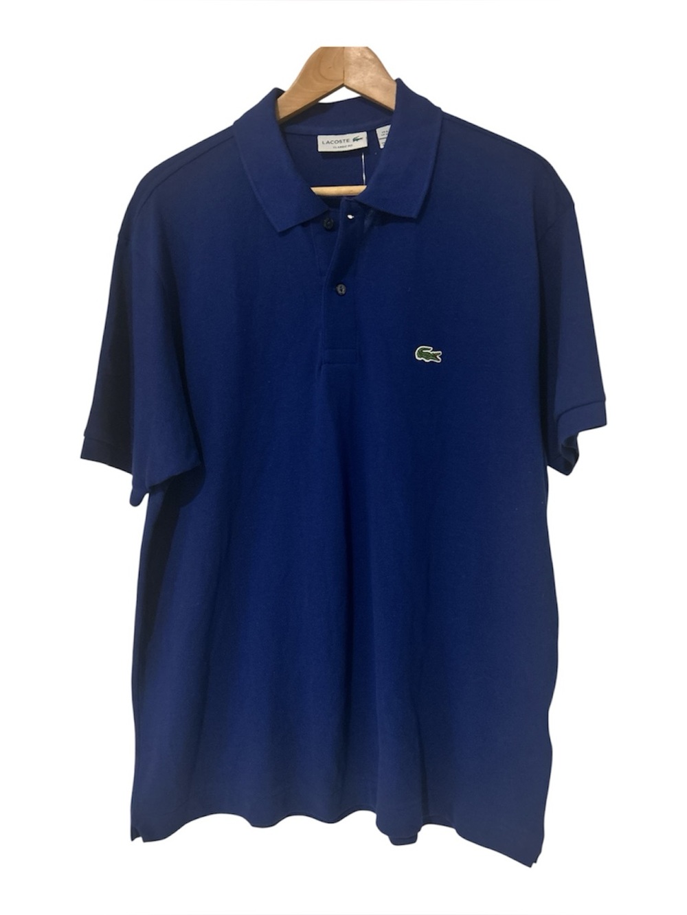 NWT Lacoste Classic Fit Preppy Short Sleeve Polo Shirt in Ocean Blue - XL